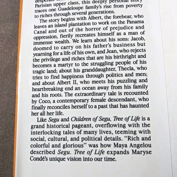 First Edition, Tree of Life, Maryse Condé, Collectible, Malcolm X, Martin Luther - Picture 5 of 11